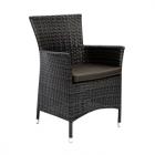 Pīts krēsls -  Chair WICKER-1-dark brown