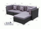 Stūra moduļu dīvāns - RAFFINATO