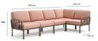 Угловой модульный диван для террасы - Komodo-5