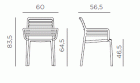 Кресло для балкона, кафе и бистро-  Doga Armchair